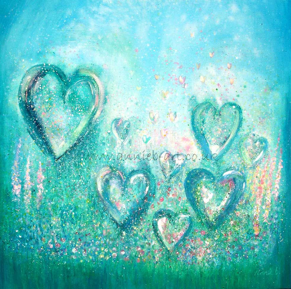 paintings of love hearts